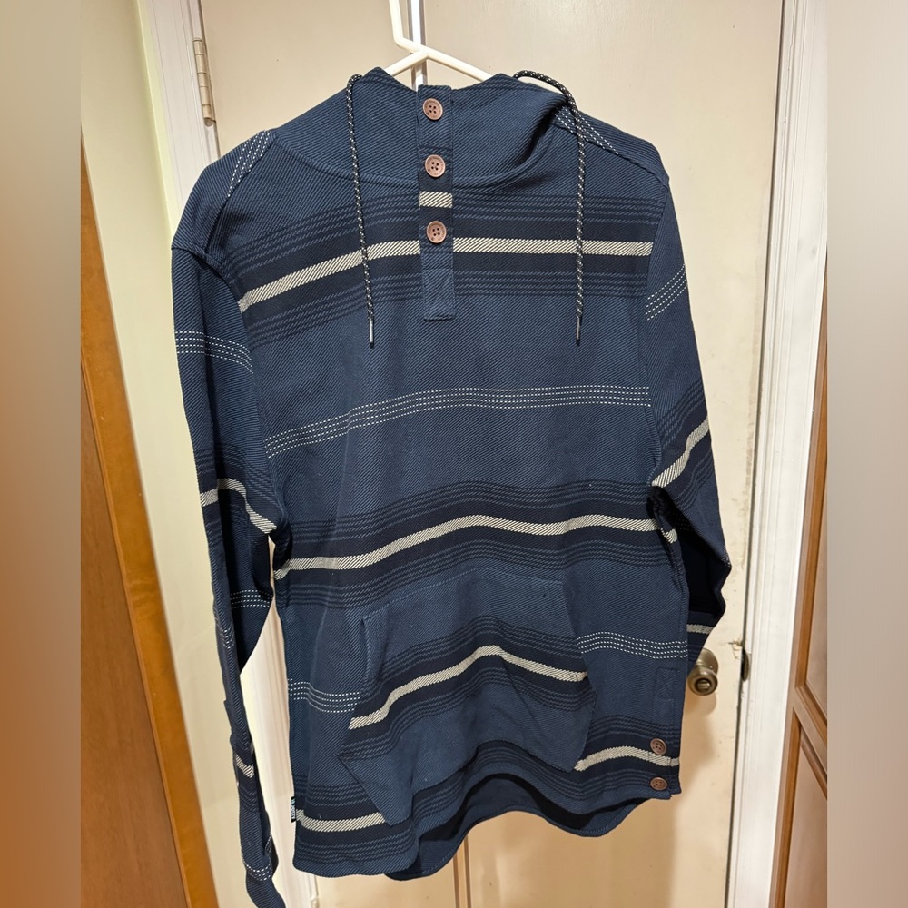 Jetty Marine Supply Company Quintin Hoody. Men’s Size Medium. Blue. NWT